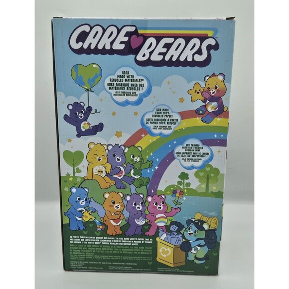 Care Bears Cloudco ~ Good Vibes ~ Plush Smiling Bear Rainbow NIB 14inches - Picture 3 of 7